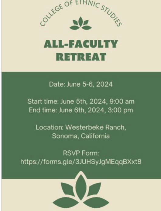 COES all faculty retreat flyer