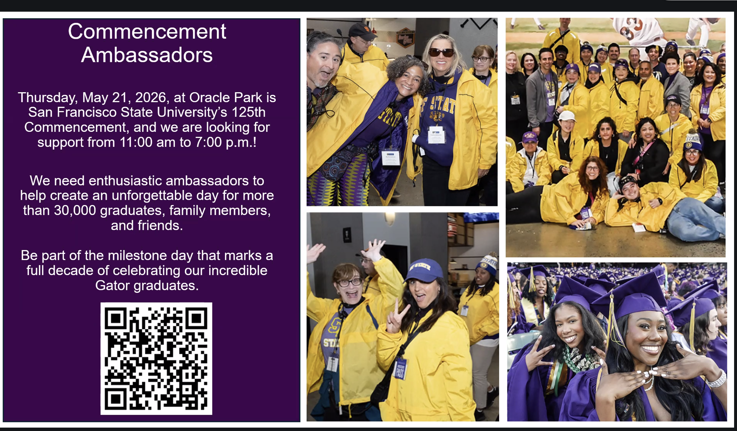 Commencement Ambassadors