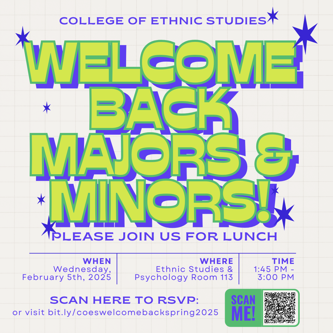 White and gray background with multicolor letters that say welcome back majors and minors