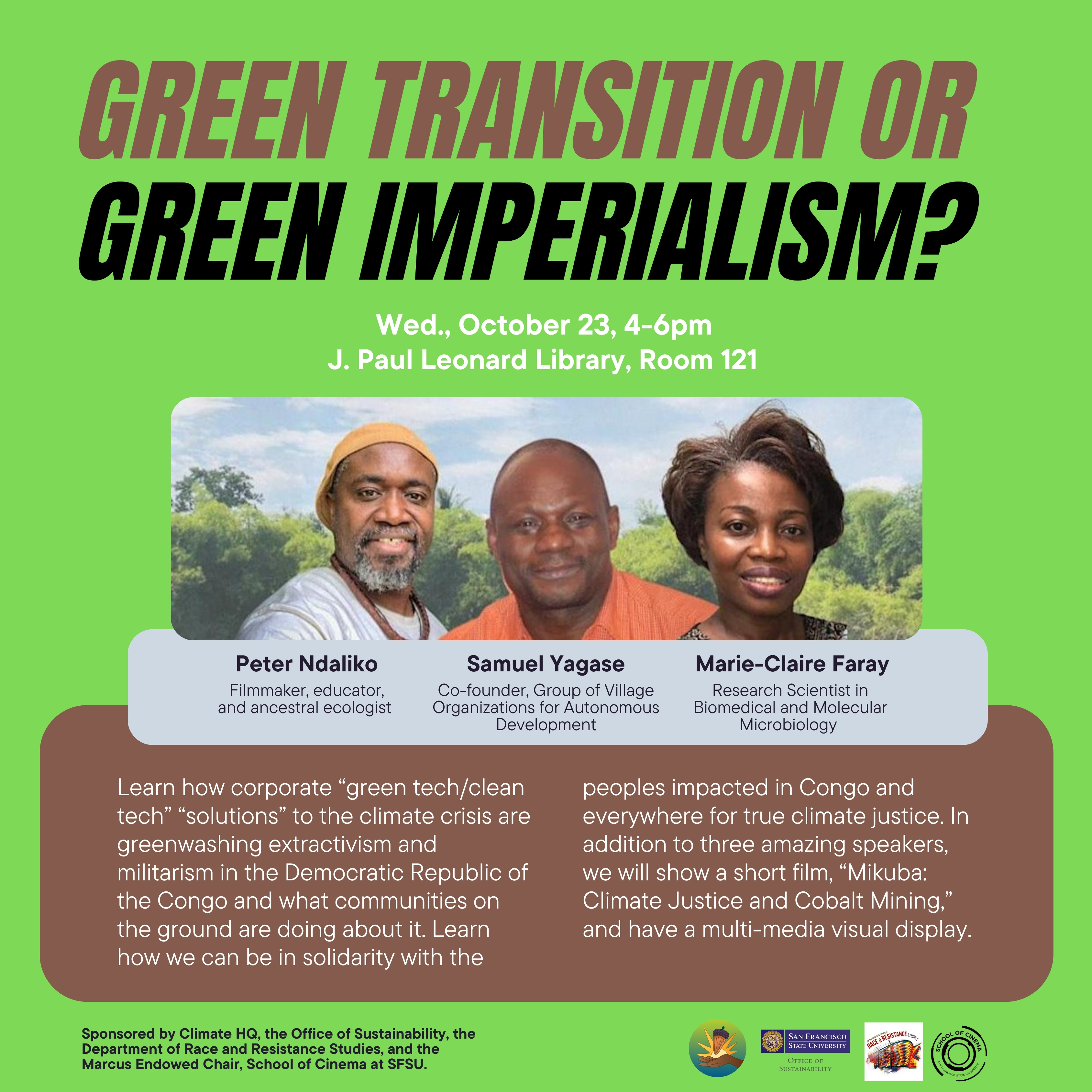 Green Imperialism Flyer