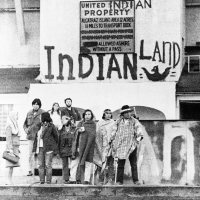 Historical Photo of the Occupation of Alcatraz