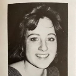 Meredith Eliassen yearbook photo in black and white