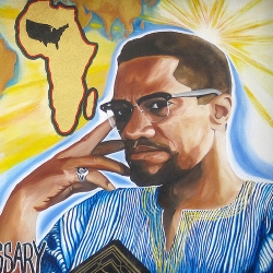 Malcolm X mural
