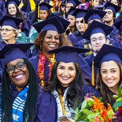 Students at Commencement